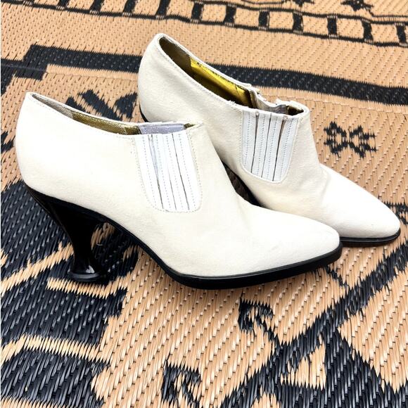 Jean Paul Gaultier pour Stéphane Kelian | Vintage Cream Ankle Boots RARE Size 6 - Picture 2 of 8